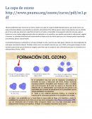 Capa de ozono.