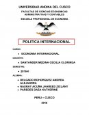 Politica FACULTAD DE CIENCIAS ECONOMICAS ADMINISTRATIVAS Y CONTABLES