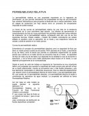 La permeabilidad relativa es una propiedad importante en.ientos, ya que permite caracterizar las propiedades de flujo de una formación que contiene hidrocarburos para proyectar el desarrollo de un campo petrolífero,