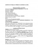 CONTRATO DE TRABAJO A TÉRMINO FIJO INFERIOR A UN AÑO.