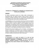 ORIGENES DE LA HERMENEUTICA, HERMENEUTICA, INTERPRETACION Y ESCUELA DE LA EXEGESIS