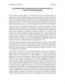 La relación entre los principios de la administración y el concepto de organización