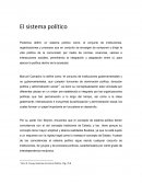El sistema político Teorías