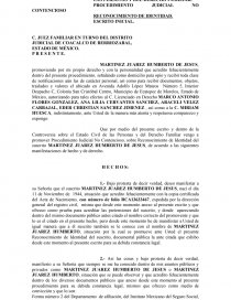 TESTIMONIAL DE IDENTIDAD DE PERSOAN.. Página 1
