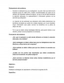 Trabajo investigacion Planteamiento del problema: