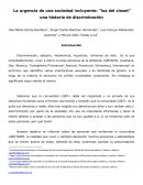 La urgencia de una sociedad incluyente: "los del closet" una historia de discriminación.