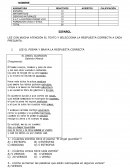 LEE CON MUCHA ATENCIÓN EL TEXTO Y SELECCIONA LA RESPUESTA CORRECTA A CADA PREGUNTA.