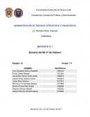 Linea del tiempo administacion ADMINISTRACIÓN DE RIESGOS OPERATIVOS Y FINANCIEROS