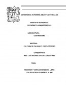 RESUMEN Y CONCLUSIONES DEL LIBRO “CALDO DE POLLO PARA EL ALMA”