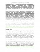 ¿Cómo funciona la evaluación en la educación?.