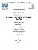 CUltivo Para estudiar los microorganismos y determinar su relación con enfermedades infecciosas es necesario conocerlos por técnicas específicas de Laboratorio.