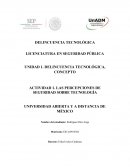 Actividad 1. Las percepciones de seguridad sobre tecnología