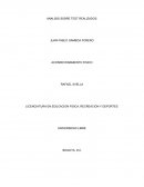 Acondicionamiento fisico. Analisis sobre test realizados