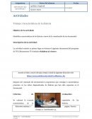 Actividades Trabajo: Características de la dislexia