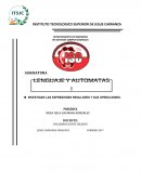 EXPRESIONES REGULARES Y SUS OPERACIONES