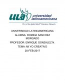 TEMA: MI YO CREATIVO.