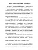 Opinion La insoportable levedad del ser.