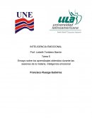 Ensayo reflexión Inteligencia emocional.
