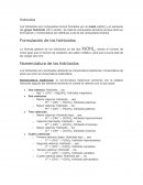 Los hidróxidos son compuestos iónicos formados por un metal (catión) y un elemento del grupo hidróxido (OH-) (anión). Se trata de compuestos ternarios aunque tanto su formulación y nomenclatura son idénticas a las de los compuestos binarios.