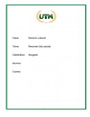 Derecho Laboral, Segundo Parcial