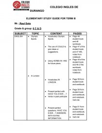Guia para estudiar en el mes de febrero.. Página 1