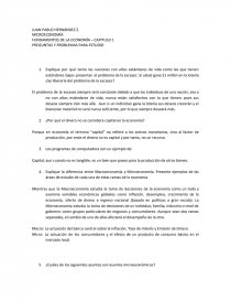 Microeconomía - Preguntas y problemas de estudio Capitulo 1. Página 1