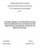 Labor social de una campaña libre antidrogas.