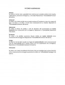 CUALES SON LOS FACTORES VULNERABILIDAD