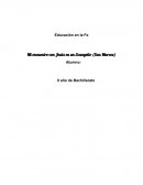 Educación en la Fe Mi encuentro con Jesús en un Evangelio (San Marcos)