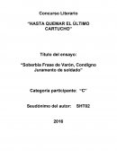 Soberbia frase de varón, condigno juramento de soldado