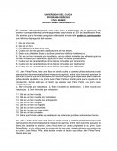 El presente instrumento servirá como base para la elaboración de las preguntas del examen correspondiente al primer seguimiento equivalente al 35% de la calificación final. Se advierte que la forma de preguntas elaboradas en este taller podrá no corre