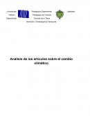 EL CAMBIO CLIMATICO: LOS ASPECTOS CIENTIFICOS Y ECONOMICOS MÁS RELEVANTES