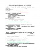 BLOQUE I: APLICAS LOS NIVELES BASICOS DE ECOLOGÍA EN SU CONTEXTO. 15HRS (15/02/17-09/03/17)