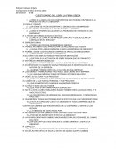 Cuestionario del libro La firma obesa