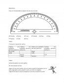 Traza en el transportador los ángulos del color que se te pide.