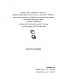 Estados Financieros.