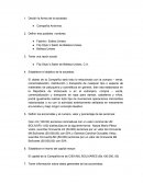 Definir los accionistas y el numero, valor y porcentaje de las acciones: