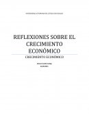 CUALES SON LAS REFLEXIONES SOBRE EL CRECIMIENTO ECONÓMICO