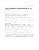 Prólogo de la Contribución a la crítica de la economía política C. Marx