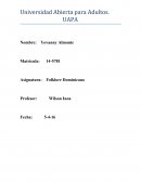 Realice una valoración sobre el folklore de su comunidad.