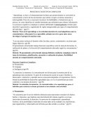Los procesos cognitivos complejos se aclaran definiendo la autorregulación, término para describir la generación y seguimiento de reglas autogeneradas que rigen el comportamiento del individuo.”