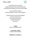 COORDINACIÓN GENERAL DE EDUCACIÓN NORMAL Y ACTUALIZACIÓN DOCENTE