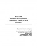 PROPUESTA DE MEJORA EN LA EMPRESA CONSTRUMAT DE SONORA, S.A. DE C.V. “REINGENIERIA”