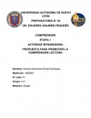 Comprensión Integradora. Etapa.