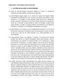 Resumen fallos de mercado: Principios de economía
