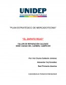 Plan estratégico de mercadotecnia. El zapato rojo