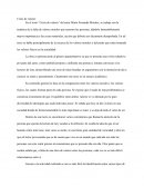 Reporte de lectura Crisis de valores