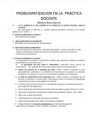 Problematizacion en la practica docente..