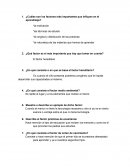 ¿Qué factor es el más importante que hay que tomar en cuenta?