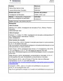 Introducción y Preparación para una Investigación de Mercados